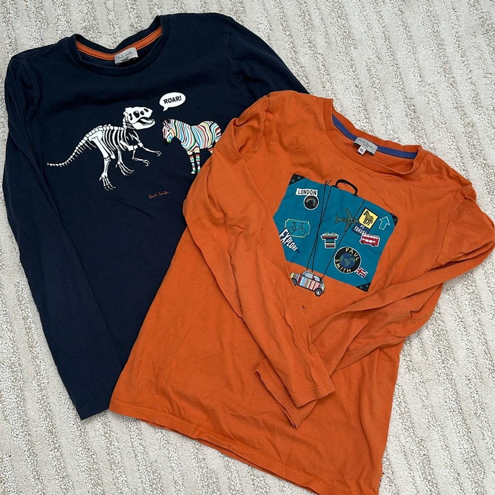 Paul smith kids long sleeve T shirts, two